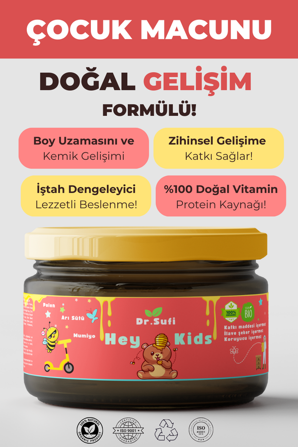 Hey Kids - Sık Hastalanma, İştahsızlık, Büyüme Geriliği, Bağışıklık Zayıflığı ve Daha Fazlasına Doğal Çözüm!